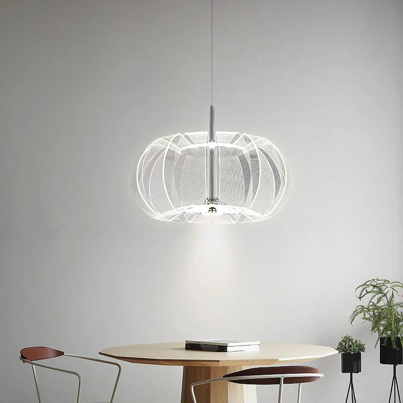 Modern LED Chandelier Light Acrylic Bedroom Pendant Dining Room Lamp