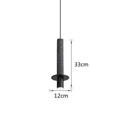 Marble Terrazzo Chandelier Lamp: Modern Cylindrical Spot Light for Restaurant, Bedroom