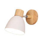 Wood Bedroom Wall Light Modern Macaron LED Sconce, Nordic Minimalist Design