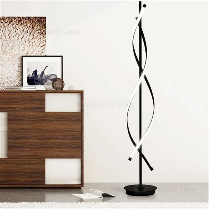 LED Acrylic Art Floor Lamp Modern Home Décor Living Room Bedroom Light