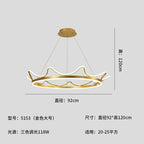 Crown Design Gold Chandelier for Living Room Kids Bedroom