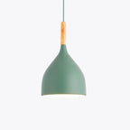 Wood Pendant Light: Modern Nordic Kitchen Ceiling Lamp for Dining Room & Coffee Bar