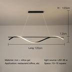 Modern Aluminum Iron Pendant Lamp by - LED Island Dining Light Fixtures