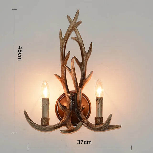 Antler Pendant Chandelier for Home Decor and Lighting, Industrial Style Deer Horn Fixture