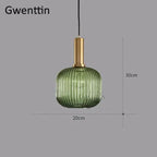 Stained Glass Pendant Lights Nordic Modern Hanging Lamps for Home Decor