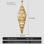 Crystal Chandelier for Luxe Modern European Villa Decor