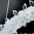 Nordic K9 Crystal Round LED Chandelier for Home, Hotel, & Office