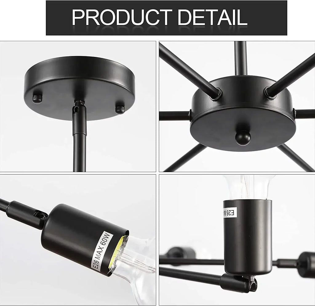 Modern Ceiling Chandelier Light Fixture for Home Lighting E27 Bedroom Dining Room Balcony