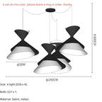 Modern Minimal Fabric LED Pendant Speaker Lights Bar Dining Room Hanging Lamp