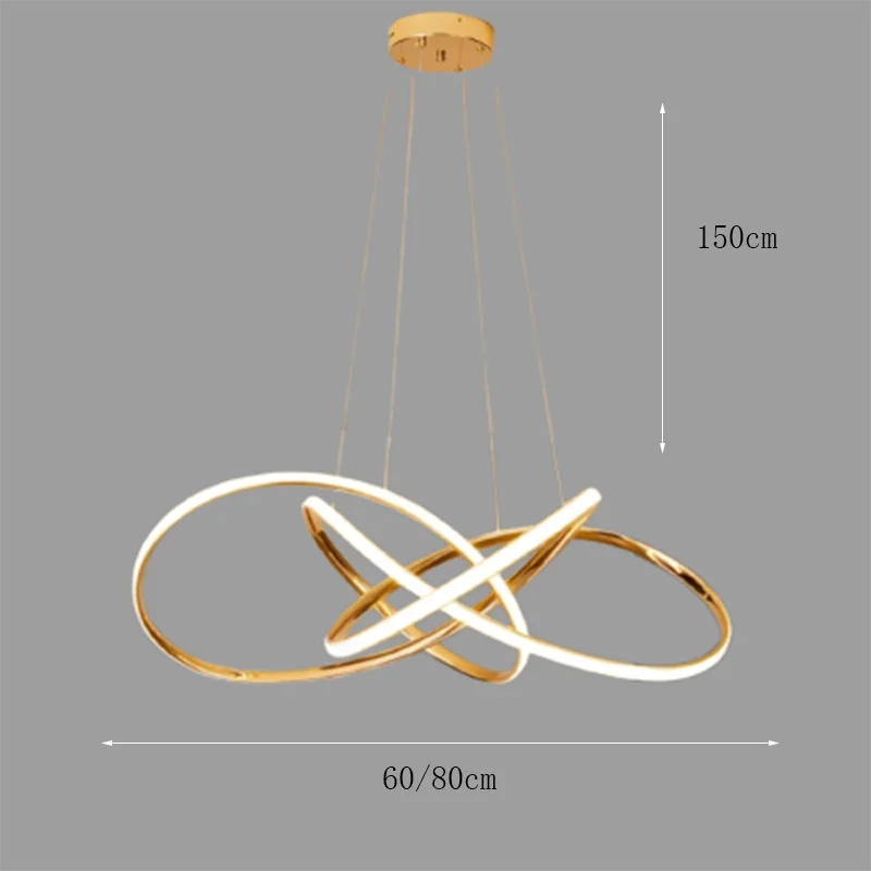 Modern Pendant Light: Indoor LED Chandelier Ceiling Lamp - Decorative Dining Room Lighting