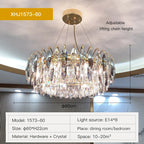 Crystal Atmosphere Chandelier: Modern Luxury for Living Room, Dining Room, Bedroom