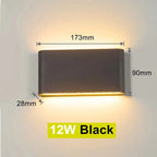 Outdoor LED Wall Lamp Up Down IP65 Waterproof Aluminum Sconces