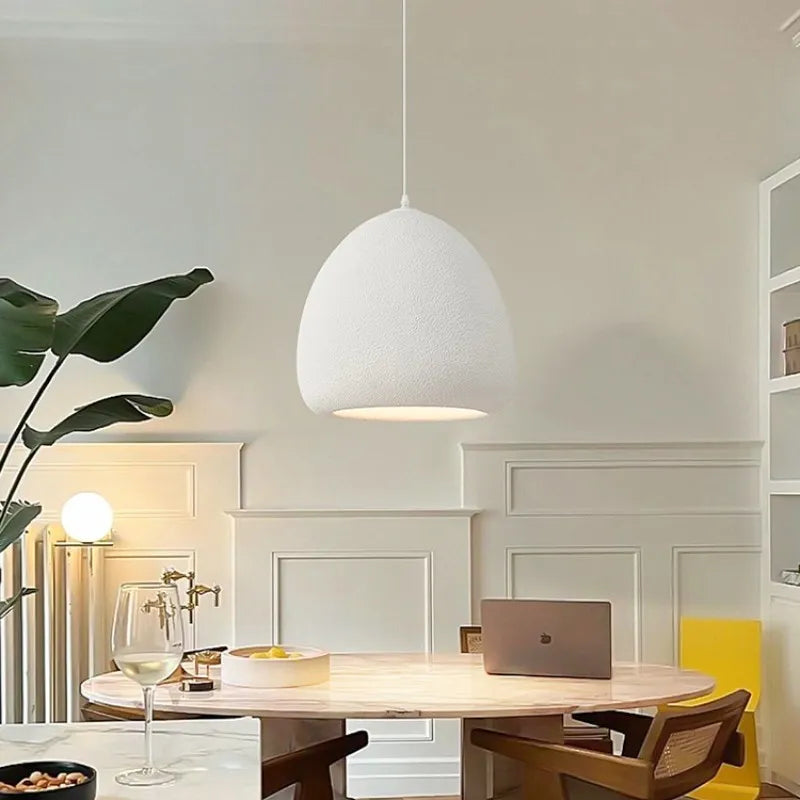 Nordic Dining Room Pendant Lights Wabi Sabi LED Hanging Lamps Fixtures