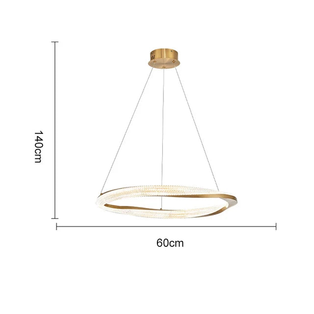 Modern Designer Circular Pendant Lamp for Living, Dining, and Bedroom