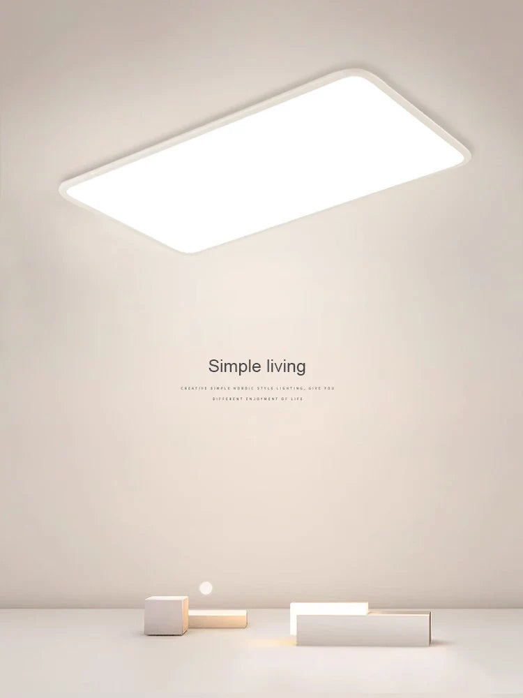 LED Ceiling Light: Nordic Style Ultra Thin Square Lamp for Living Room and Bedroom