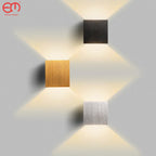 LED Up Down Wall Lamps: Gold & Silver Aluminium Wall Light for Bedroom, Living Room, Corridor