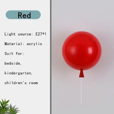 Kids' Balloon Pendant Chandelier LED Hanging Lamp for Living Room