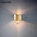 Modern Gold Metal Wall Sconce for Home Bedroom Lighting