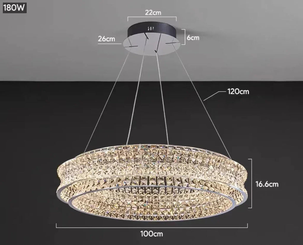K9 Crystal Luxury Chandelier for Restaurant Bar Hotel LED Lamps