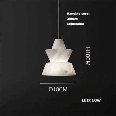 Alabaster Pendant Lights LED Designer Hanging Lamps For Living Room