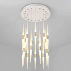 Long Chandelier LED Pendant Lamps for Home Lighting in Various Rooms