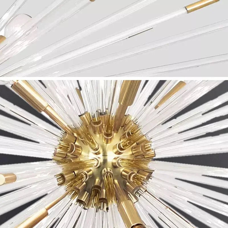 Crystal Dandelion LED Chandelier for Luxury Indoor Decor