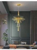 Modern Iron Art Led Pendant Light in Black/Gold for Dinning Room