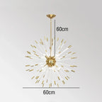 Crystal Dandelion LED Chandelier for Luxury Indoor Decor
