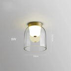 Glass Nordic Pendant Light: Modern LED Hanging Lamp for Home Decor
