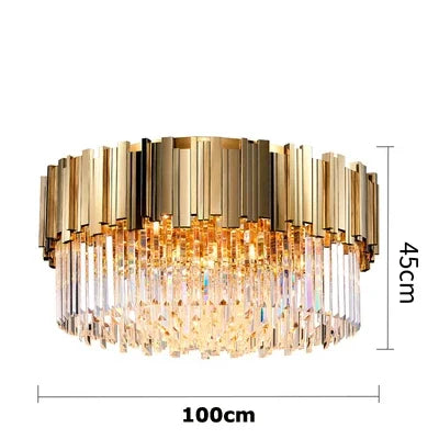 Modern Aluminum Circle LED Ceiling Chandelier for Bedroom Living Room Kitchen Fixtures