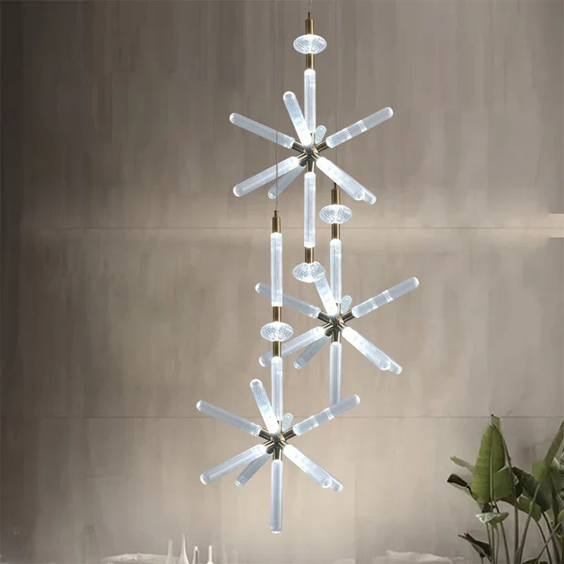 Nordic Glass Chandelier for Chic Spaces: Modern, Stylish Lighting for Homes & Businesses