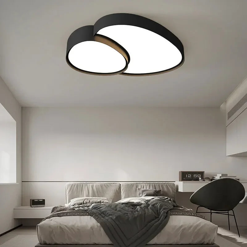 Smart LED Ceiling Lamp: Modern Round Dimmable Lights for Living Room and Bedroom