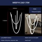 Pearl Necklace Chandelier: Modern Luxury Pendant Light for Living Room, Staircase, Foyer
