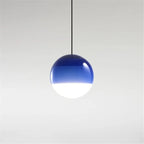 Gradient Glass Dome Pendant Lamps for Modern Interiors