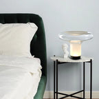Glass LED Table Lamp: Stylish Lighting for Living Room, Bedroom & Study