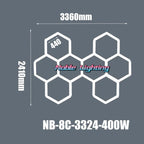 Hexagonal Ceiling & Wall LED Panel Lights for Salon Car Beauty Shop