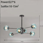 Nordic Magic Beans Chandelier for Living Room Bedroom Dining Study by Afralia™