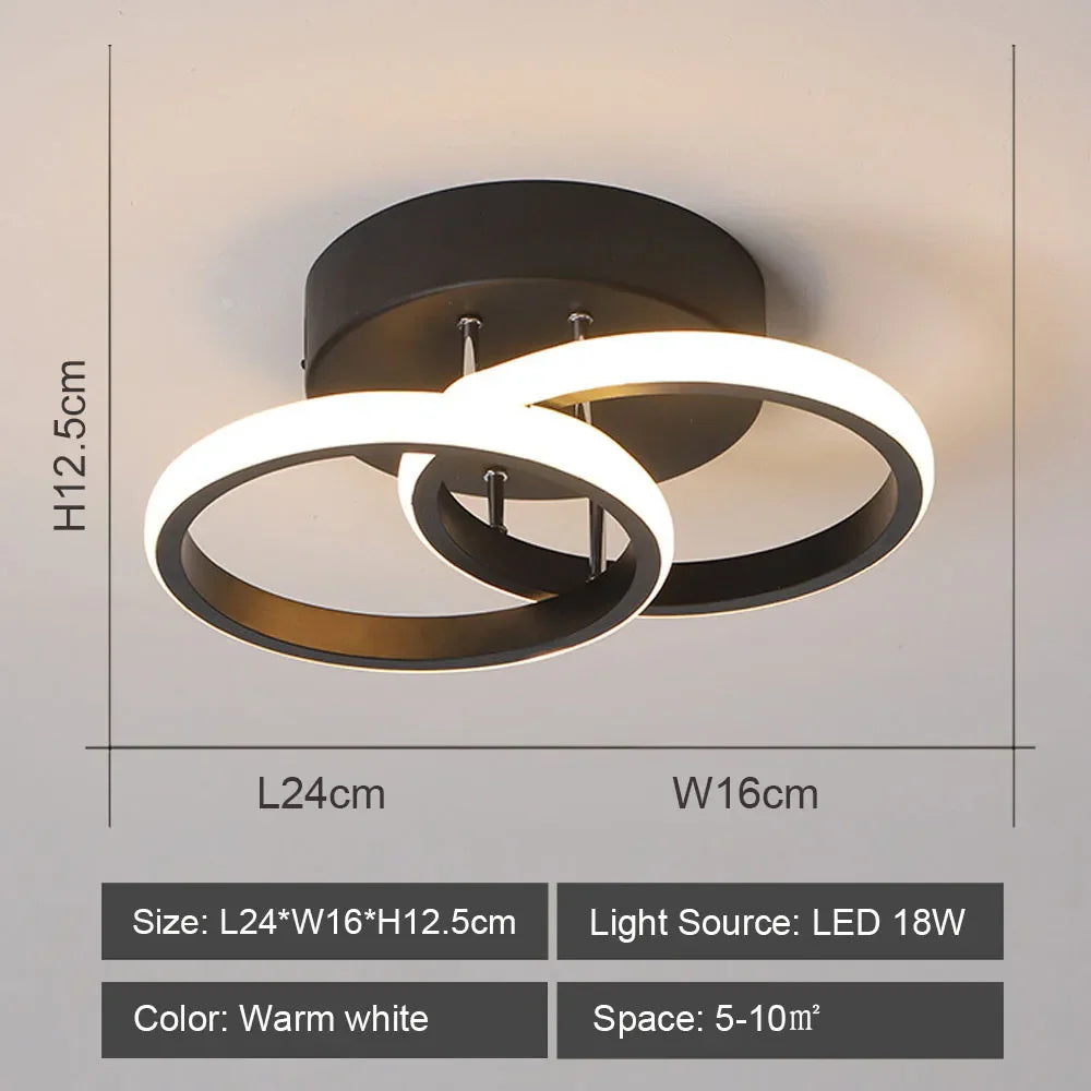 Nordic LED Ceiling Chandelier Acrylic Decor Modern Indoor Lighting