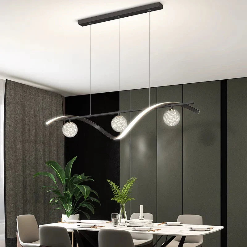 Modern LED Chandelier Pendant Lamp for Dining Room Interior Lighting
