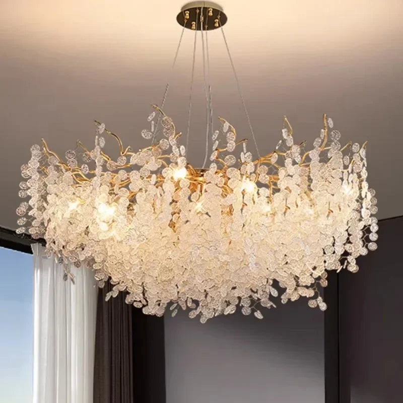 Money Tree Crystal Ceiling Chandelier