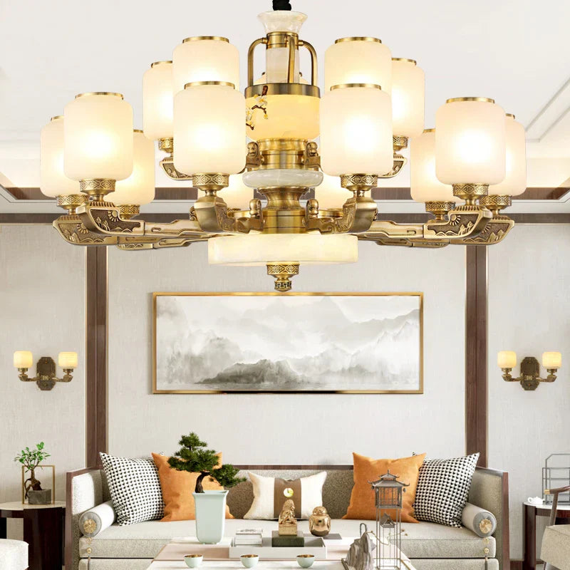 Jade Chandelier for Luxe Living Spaces