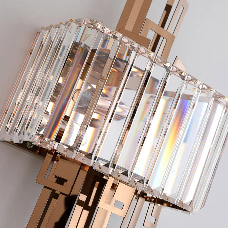 Crystal Wall Lamp: Modern Nordic Indoor Lighting for Living Room, Bedroom, and Staircase