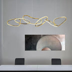 Luxury Steel Pendant Chandelier Dimmable LED Luminarias