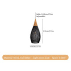 Rattan LED Ceiling Chandelier for Kitchen Island, Shop & Home Decor