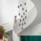 Modern LED Mini Chandelier for Penthouse Villa Kitchen Living Room & Staircase