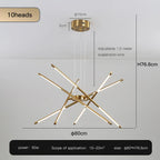 Stick Chandelier for Living Room Dining Kitchen LED Lighting Fixtures