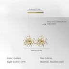 Stainless Steel Hanging Lamps for Ceiling Bar Pendant Lights Restaurant Luxury Chandelier