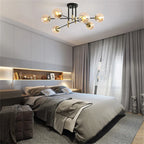 Glass Ball LED Chandelier Ceiling Light for Living Room and Kitchen