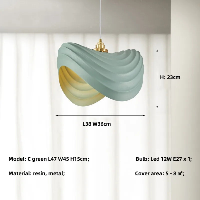 Minimalist Resin Pendant Lights for Dining Room and Bar