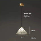 Alabaster Pendant Lights LED Designer Hanging Lamps For Living Room